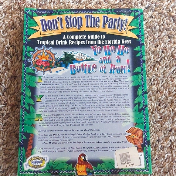 Tropical Drink Recipes - NWT - Picture 2 of 7